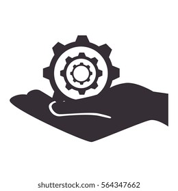 gear setting isolated icon
