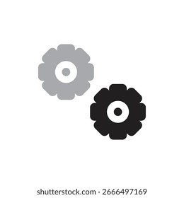 gear setting  logo icon illustration flat