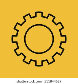 gear setting machine isolated icon