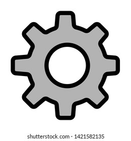 gear setting multimedia icon vector