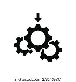 Gear setting uncommon icon design 