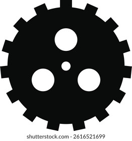 Gear setting vector icon . Progress or construction concept. Isolated black gears mechanism and cog wheel. Cogwheel icons UI vector.