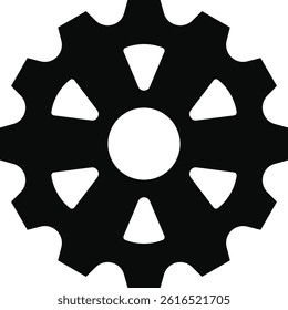 Gear setting vector icon . Progress or construction concept. Isolated black gears mechanism and cog wheel. Cogwheel icons UI vector.