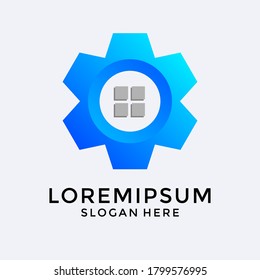 configuración de equipo con la prima del logotipo de la ventana principal