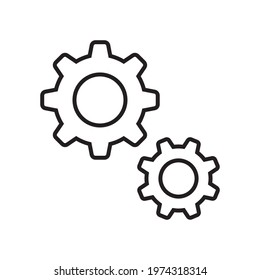 gear settings icon for apps and web sites