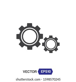 Gear Settings Icon Design Illustration