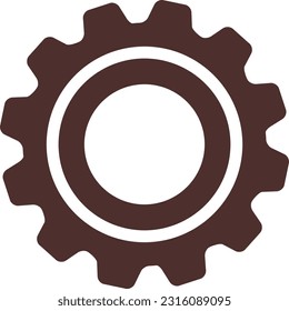 Gear settings icon on white background, Setting icon vector, Tools, Cog, Gear Sign Isolated on white background. Help options account concept. Trendy Flat style for graphic design, logo, Web site