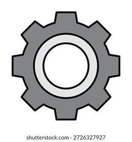 Icono de Configuraciones de engranajes que representa la configuración, personalización, ajuste técnico y conceptos de gestión del sistema.