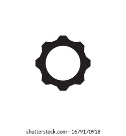 Plantilla de diseño del vector de iconos de configuración de engranajes