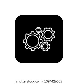 Gear Settings Icon Vector Illustration - Vector