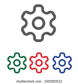 gear settings icon vector illustration