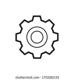 Gear Settings Icon Vector Illustration