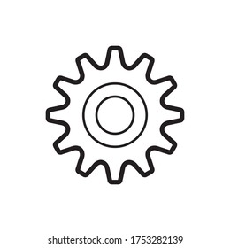 Gear Settings Icon Vector Illustration