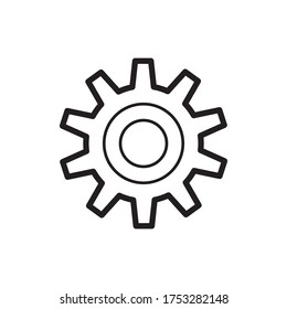 Gear Settings Icon Vector Illustration