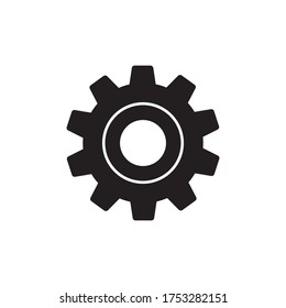 Ilustración del vector de iconos de configuración de engranajes