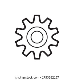 Gear Settings Icon Vector Illustration