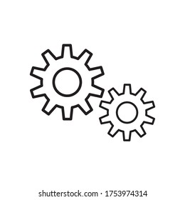 Gear Settings Icon Vector Illustration