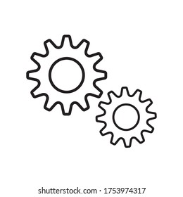 Gear Settings Icon Vector Illustration