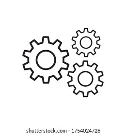 Gear Settings Icon Vector Illustration