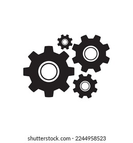 Gear Settings Icon Vector Illustration - Vector