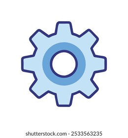 ilustração de vetor de ícone de configurações de engrenagem