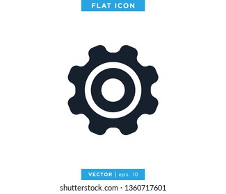 Gear, Settings Icon Vector Logo Design Template