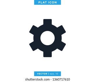 Gear, Settings Icon Vector Logo Design Template