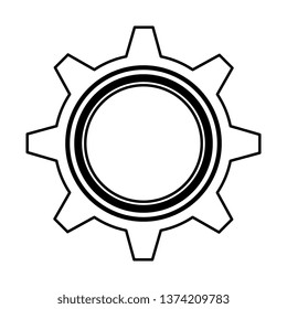 gear settings isolated icon
