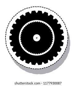 gear setup isolated icon