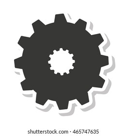gear setup isolated icon vector illustration design