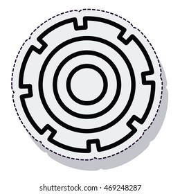 gear setup isolated icon vector illustration design