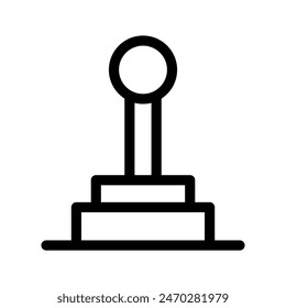 Gear Shift Icon Vector Symbol Design Illustration