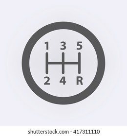 Gear Shifter Car Transmission Icon Speed Stock Vector (Royalty Free ...