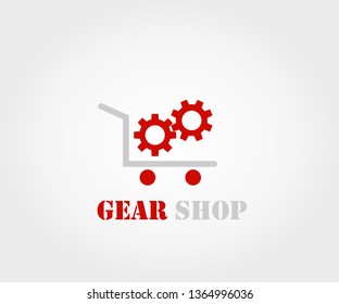 Gear shop logo design