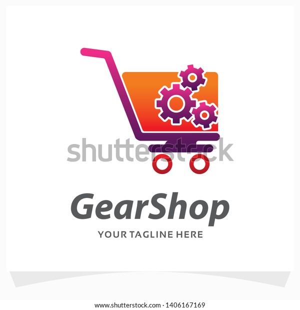Gear Shop Logo Design\
Template