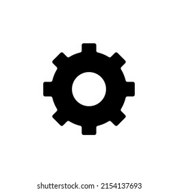 Gear simple icon for apps and web sites