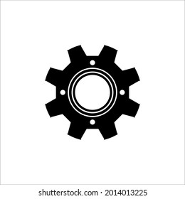 símbolo de icono sencillo de engranaje