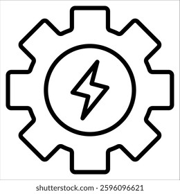 Gear Simple Icon Vector Illustration Concept