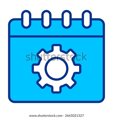 Gear Simple Icon Vector Illustration Concept