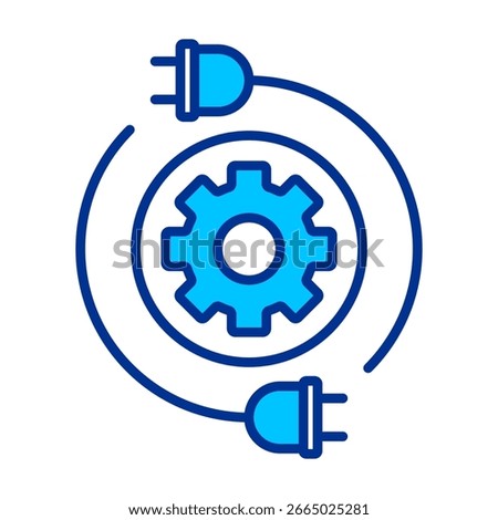 Gear Simple Icon Vector Illustration Concept