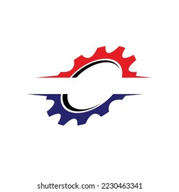 GEAR SIMPLE ILLUSTRATION ICON LOGO DESIGN VECTOR
