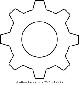 Engrenagem, uma ilustração de componente mecânico simples