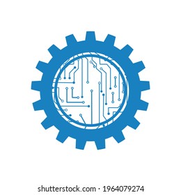 Gear smart icon. ai vector icon for web design isolated on background
