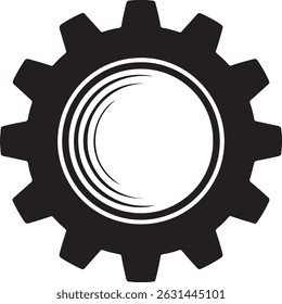 Gear solic icon Cog Gear icon vector flat sign isolated on white Gear setting icon set. Cog wheel icon