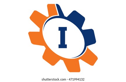 Gear Solution Logo Letter I