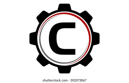 Gear Solution Logo Letter C