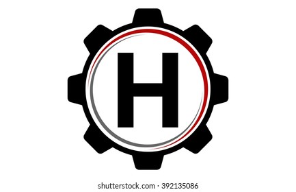 Gear Solution Logo Letter H