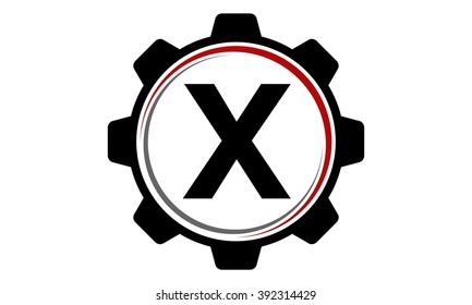 Gear Solution Logo Letter X