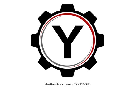 Gear Solution Logo Letter Y