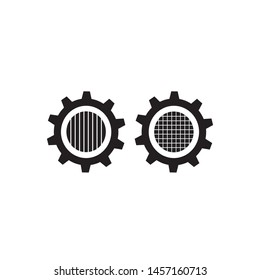 gear and sound modified icon concept. modern design.vector illustration